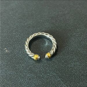 Elegant Silver and Gold-Tone Women's Ring